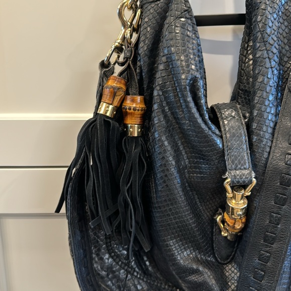 Gucci Large Snakeskin Hobo Bag - Picture 3 of 10